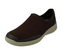 Clarks Mens Clarks Casual Slip On Shoes Step Stroll Edge - Brown - UK 7