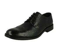 Clarks Mens Clarks Formal Brogue Detailed Shoes James Wing - Black - UK 7