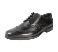 Clarks Mens Clarks Formal Brogue Lace Up Shoes Howard Wing - Black - UK 12
