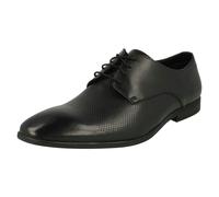 Clarks Mens Clarks Formal Lace Up Shoes Bampton Cap - Black - UK 6.5