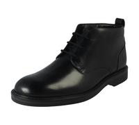 Clarks Aldwin Chukka Mens Black Leather, 8.5