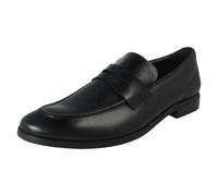 Clarks Mens Clarks Slip On Loafer Style Smart Formal Shoes Brandon Step - Black - UK 9.5