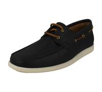 Clarks Mens Clarks Unstructured Lace Up Deck Shoes Ferius Coast - Dark Blue - UK 7