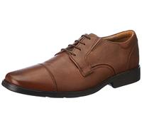 Clarks Men's Clarkslite Cap Oxford, Tan Leather, 8 UK