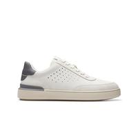 Clarks Men's Courtlite Run Sneaker, White Nubuck, 7 UK