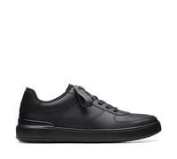 Clarks Men's Courtlite Tie Sneaker, Black Black Leather, 6.5 UK