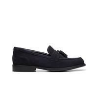Clarks Mens Craft Arlo Step Navy Suede Slip Ons,Loafers