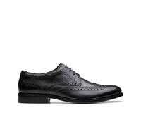 Clarks Mens Craft James Tip Brogue Black Leather Brogues,Oxford Shoes,Lace Up