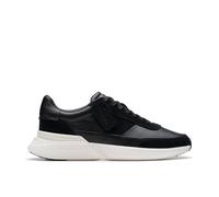 Clarks Mens Craft Pace Black Leather Trainers Leather Sports