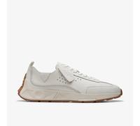 Clarks Mens Craft Speed White Leather Trainers Leather Sports