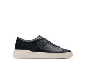 Clarks Men's Craft Swift Black Leather Trainers, Lace Up | Size: 9.5/Standard Fit