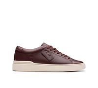 Clarks Craft Swift Brown Leather Lace Up,trainers Brown 6.5-Standard Fit