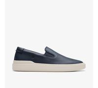 Clarks Mens Craft Swift Go Navy Leather Trainers Leather Casual