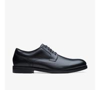 Clarks Mens Craftdean Lace Black Leather Shoes - Size UK 6