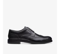 Clarks Mens Craftdean Wing Black Leather Brogues Leather Smart