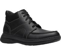 Clarks Men's Craftwell Mid Ankle Boot, Black Tumbled Leather, 10.5 Wide