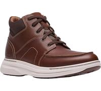 Clarks Men's Craftwell Mid Ankle Boot, Dark Tan Leather, 8 UK