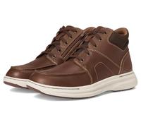 Clarks Mens Craftwell Mid, Dark Tan Leather, 14 Wide