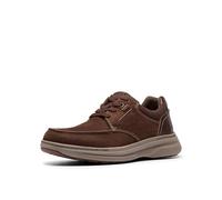 Clarks Men's Craftwell Moc Sneaker, Dark Brown Nubuck, 12 Wide