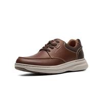 Clarks Men's Craftwell Moc Sneaker, Dark Tan Leather, 7.5
