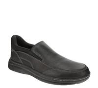 Clarks Men's Craftwell Step Loafer, Black Tumbled Leather, 9 Wide