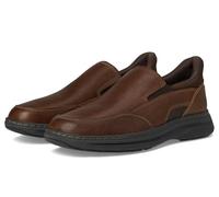 Clarks Men's Craftwell Step Loafer, Brown Tumbled Leather, 7.5