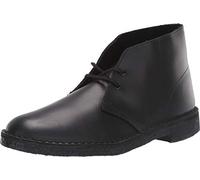 CLARKS Men's Desert Boot 261382 Chukka, Black Polished, 10 UK