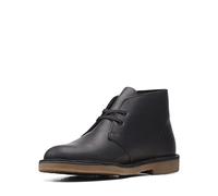 Clarks Men's Desert Boot Bushacre 3, Black Leather, 8 UK