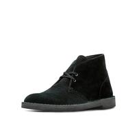 Clarks Men's Desert Chukka Boot, Black Suede, 12 UK