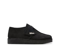 Clarks Mens Desert Trek Black Suede Desert Trek,Lace Up