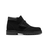 Clarks Mens DSRT 2456 Rock Black Suede Ankle Boots,Lace Up