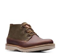 Clarks Men's Eastford Mid Chukka Boot, Dark Brown Combination, 10 UK