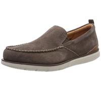 Clarks Men's Edgewood Step Loafer, Grey Taupe Suede, 10 UK