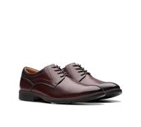 Clarks Men's Eldredge Plain Oxford, Dark Brown Leather, 7.5 UK