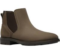 Clarks mens Emmet Easy, Stone Suede, 7