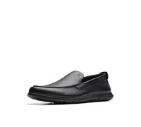Clarks Men's Flexway Step Moccasin, Black Leather, 9.5 UK
