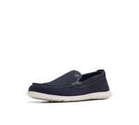 Clarks Men's Flexway Step Moccasin, Navy Suede, 7 UK