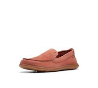 Clarks Men's Flexway Step Moccasin, Red Suede, 9 UK
