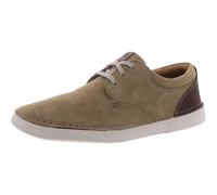 Clarks Men's Gereld Lace Sneaker, Dark Sand Suede, 7.5 UK