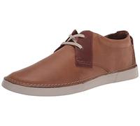 Clarks Men's Gereld Low Sneaker, Tan Leather, 10.5 UK