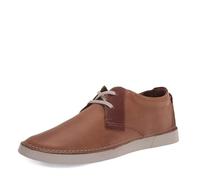 Clarks Men's Gereld Low Sneaker, Tan Leather, 8 UK