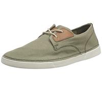 Clarks Men's Gereld Tie Sneaker, Olive Textile, 6 UK