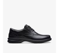 Clarks Mens Gessler Lace Black Leather Lace Up Leather Smart Casual,Casual