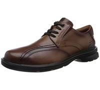 Clarks Men's Gessler Lace Oxford, Dark Tan Lea, 9.5 UK