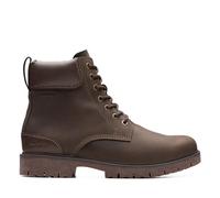 Clarks Mens Gore-Tex Ankle Boots Rossdale Hi GTX - Dark Brown Leather - UK Size 10G - EU Size 44.5 - US Size 11M