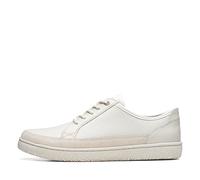 Clarks Men's Hodson Lace, Ivory Leather, 10