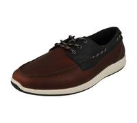 Clarks Mens Innovative Rock Soled Lace Up Deck Shoes - ATL Sail Go