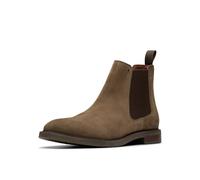 Clarks Men's Jaxen Easy Chelsea Boot, Stone Suede, 13