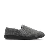 Clarks King Ease Twin Dark Grey Mens slippers 6434-87G in a Plain Textile in Size 12