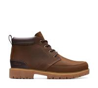Clarks Mens Leather Lace Up Ankle Boots Rossdale Mid